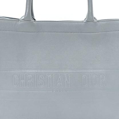 Christian Dior Calfskin Embossed Medium Book Tote Grey 8 of 11