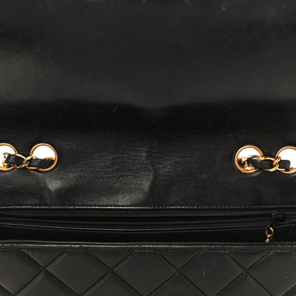Chanel Lambskin Quilted Medium Single Flap Black 34 of 37
