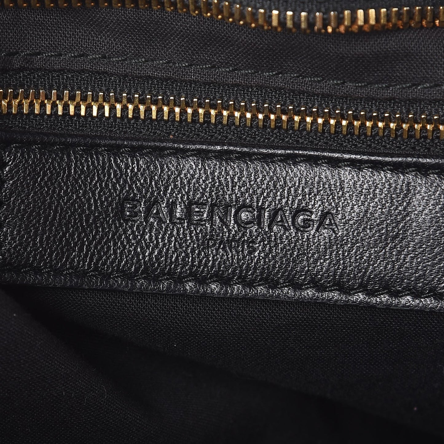 Chevre Gold Metallic Edge Hardware City Black