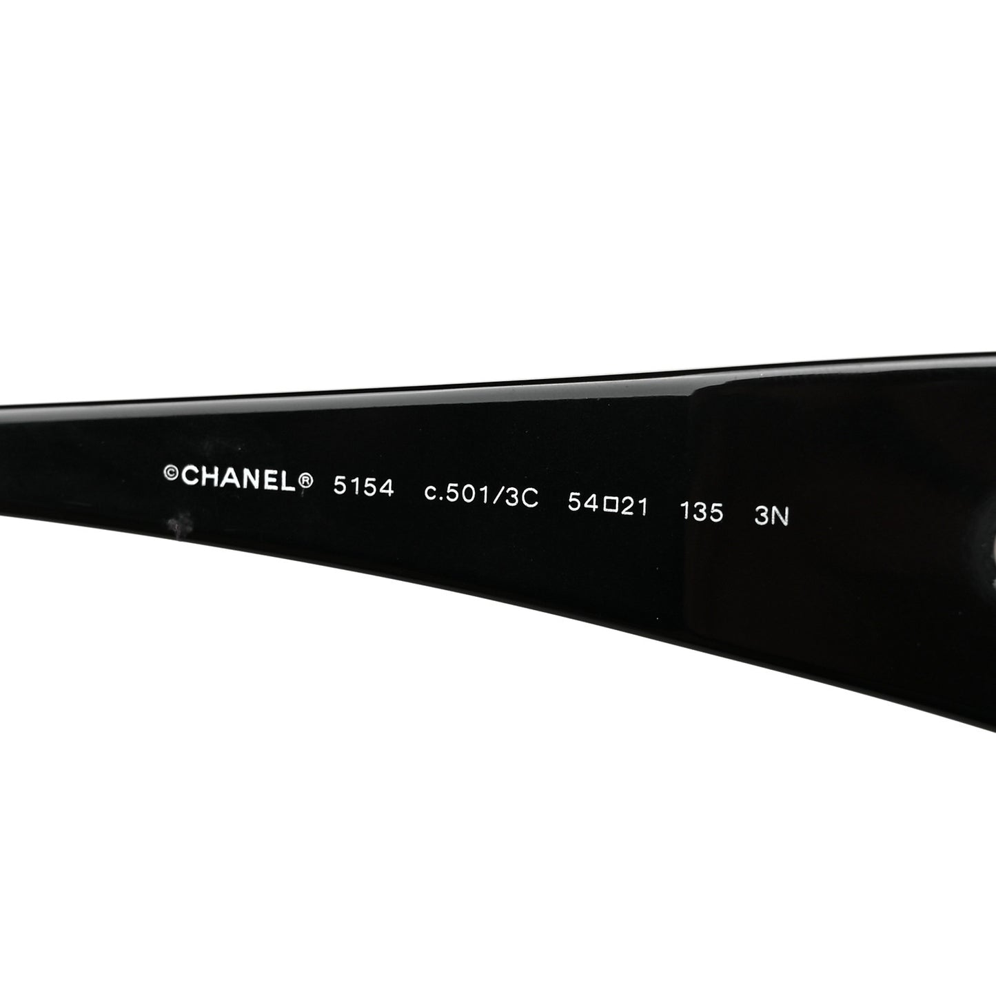 Acetate CC Logo Round Sunglasses 5154 Black