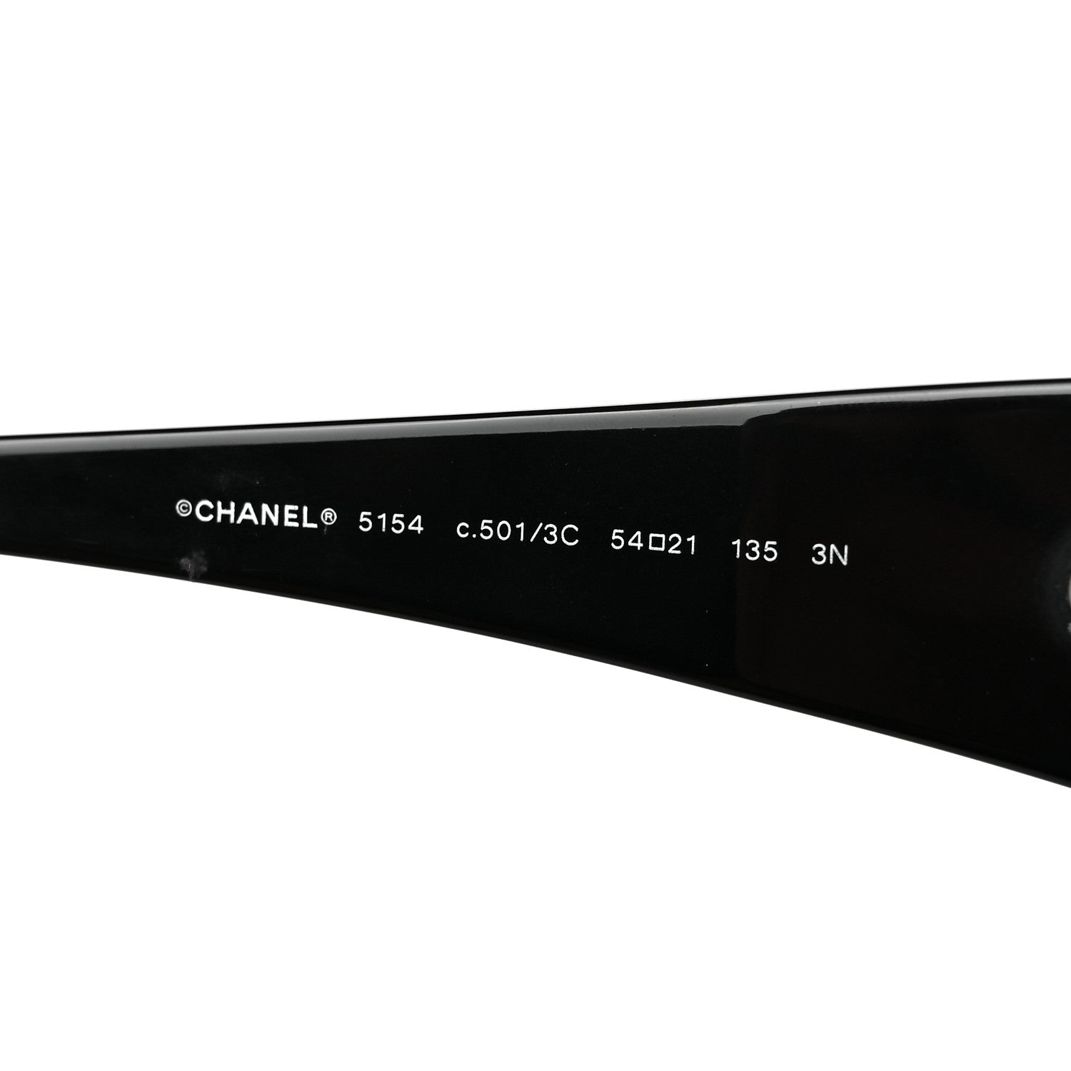Chanel Acetate CC Logo Round Sunglasses 5154 Black 6 of 7