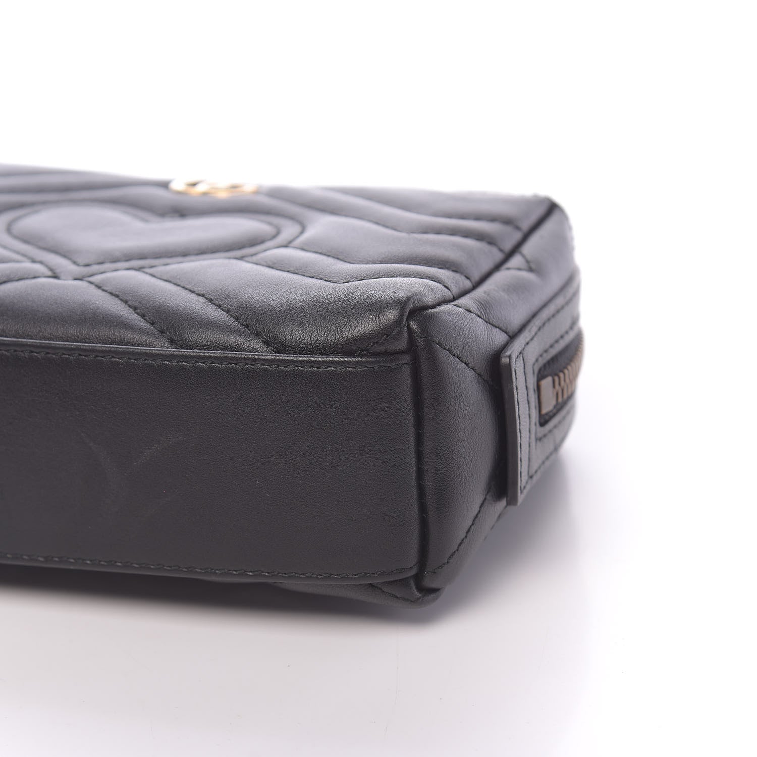 Gucci Calfskin Matelasse GG Marmont Cosmetic Case Black 9 of 9