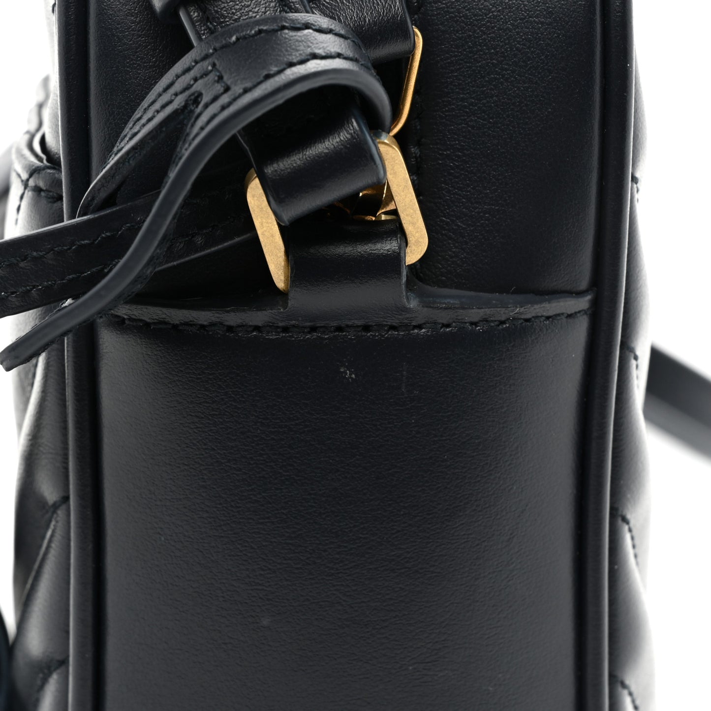 Calfskin Matelasse Monogram Lou Camera Bag Deep Marine