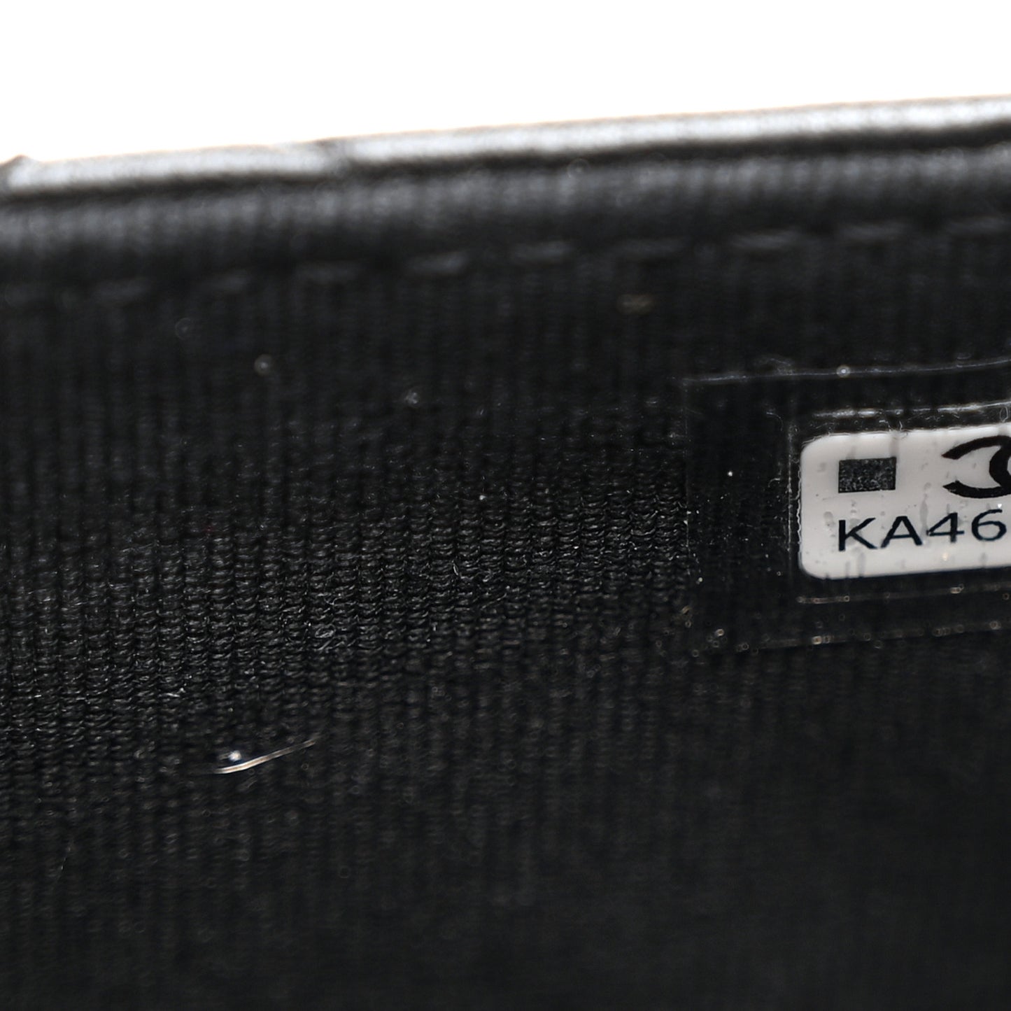 Lambskin Quilted Zip Card Holder So Black