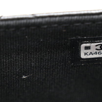 Chanel Lambskin Quilted Zip Card Holder So Black 7 of 8