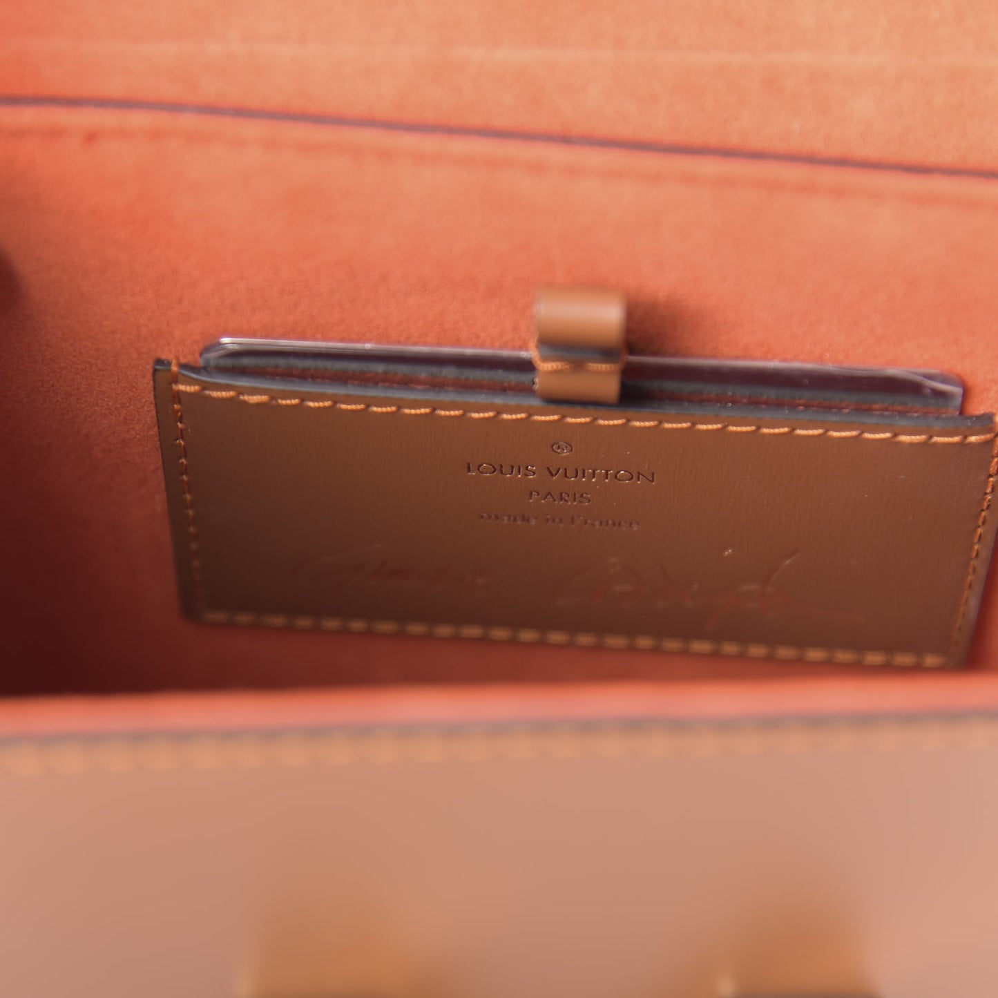Calfskin Catogram Twist Shoulder Bag MM Marron