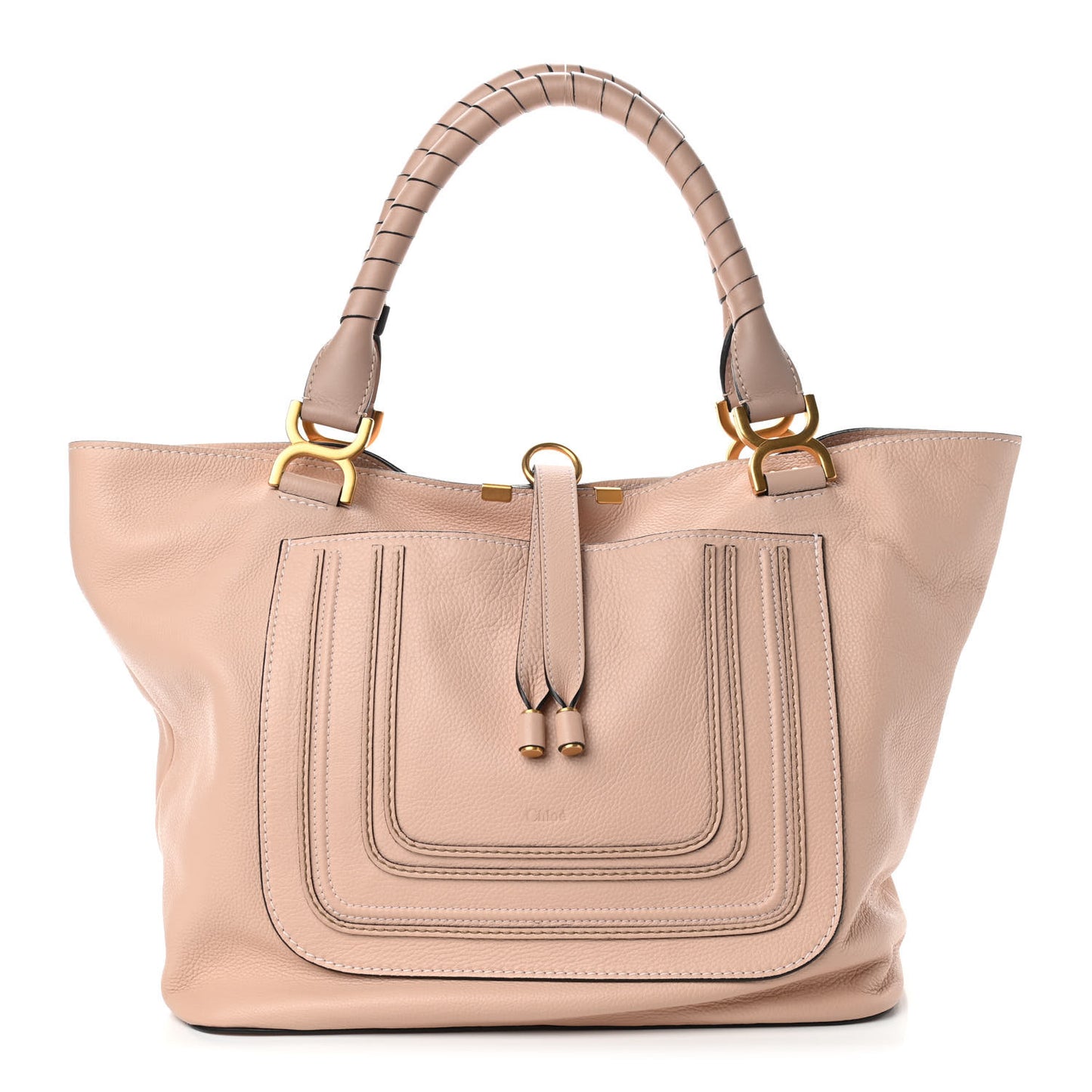 Calfskin Large New Marcie Tote Blush Nude