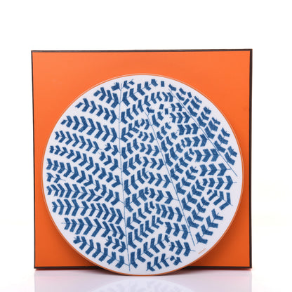 Hermes Porcelain A Walk in the Garden Dinner Plate Bleue 6 of 6