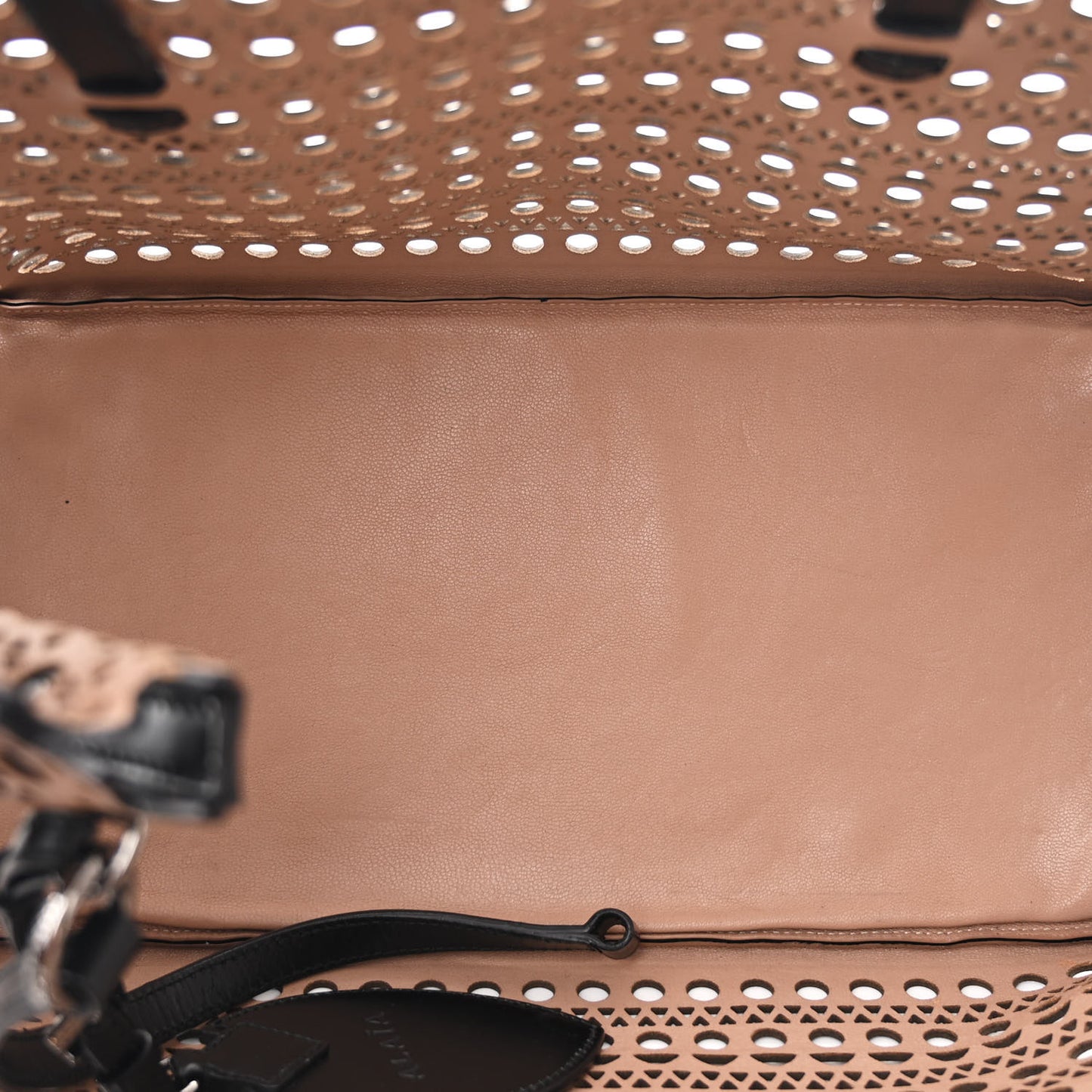 Lux Calfskin Vienne Large Mina Tote Black