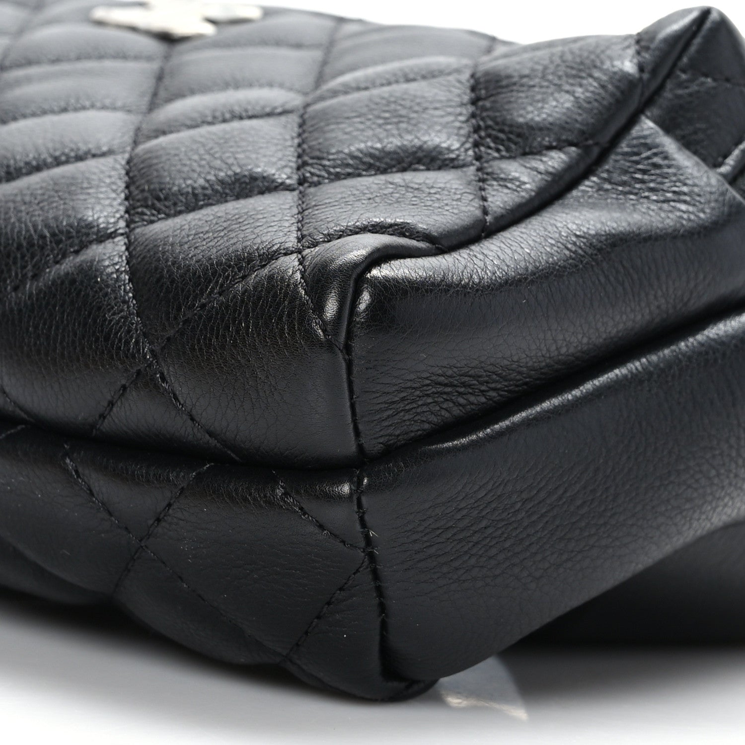 Chanel Calfskin Quilted Waist Bag Black 9 of 9
