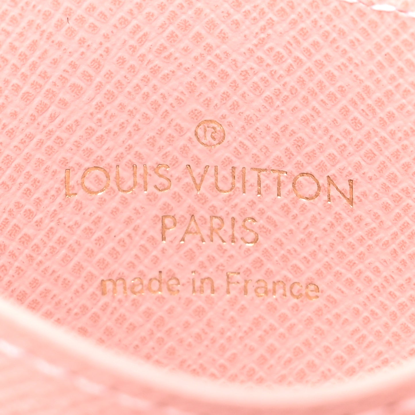 Monogram LV Charms Card Holder Rose Ballerine