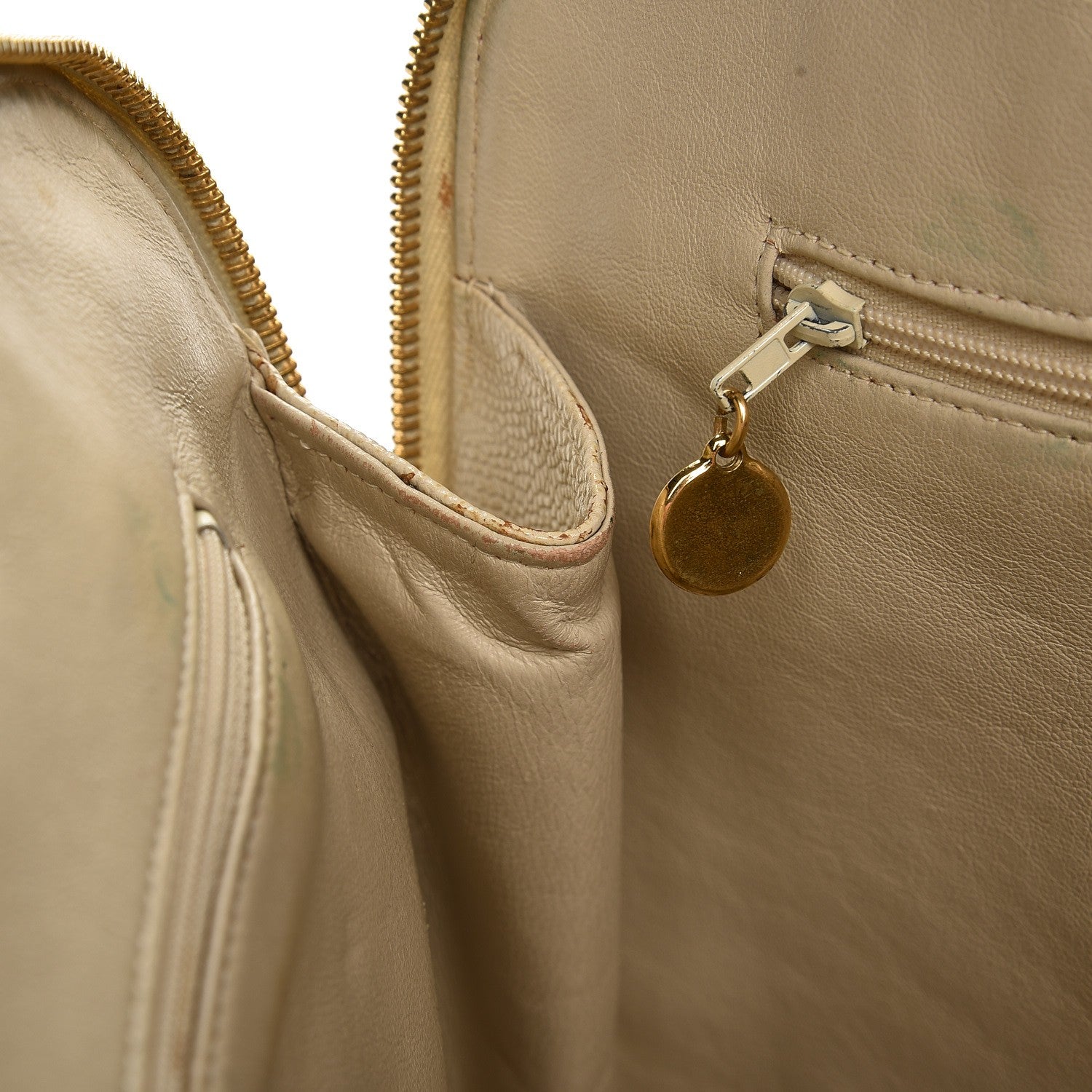 Chanel Caviar CC Shoulder Bag Light Beige 17 of 17