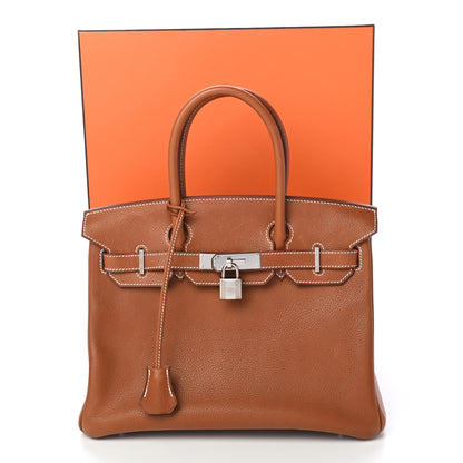 Hermes Natural Barenia Faubourg Birkin 30 Fauve 11 of 11