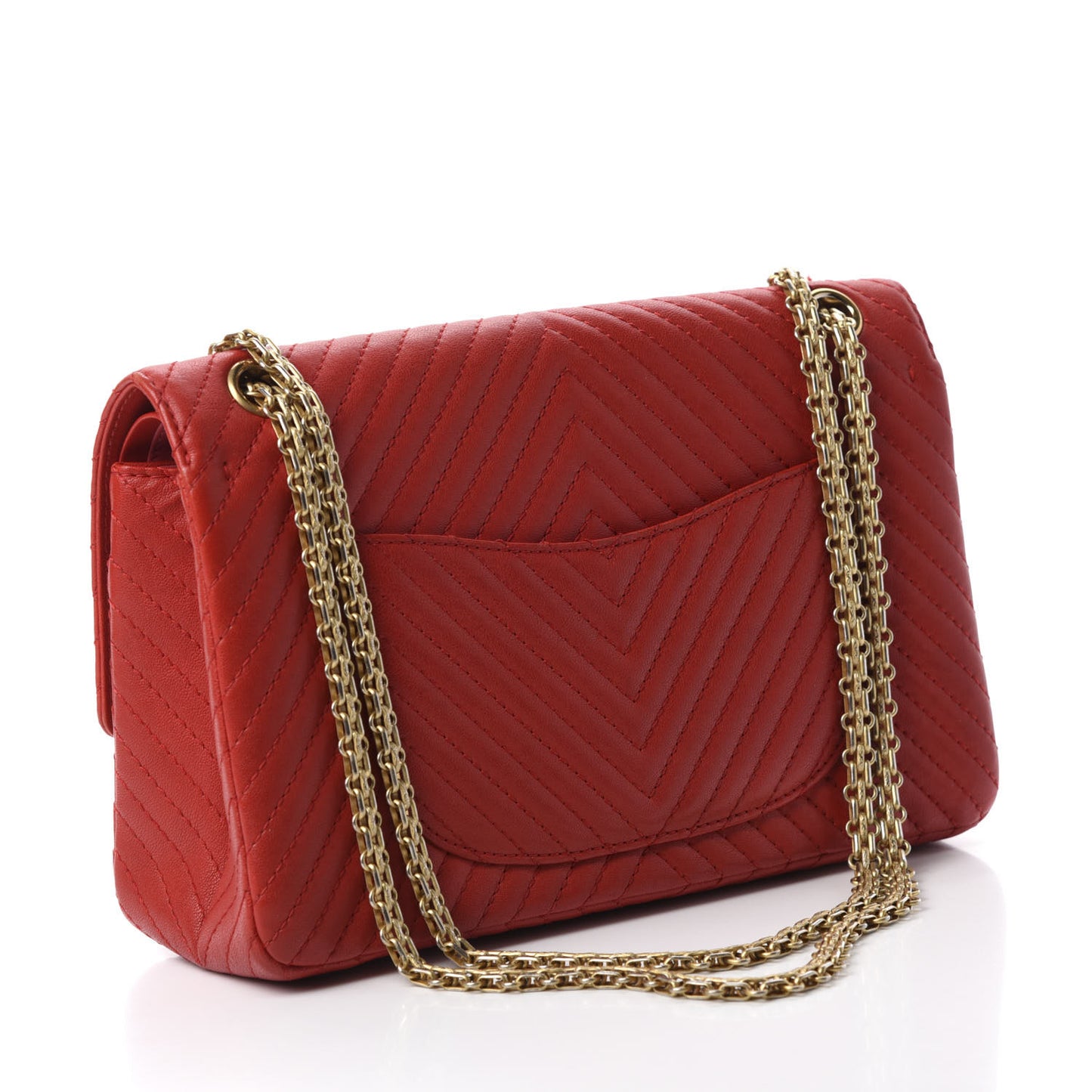Sheepskin Chevron Quilted 2.55 Reissue 226 Flap Red