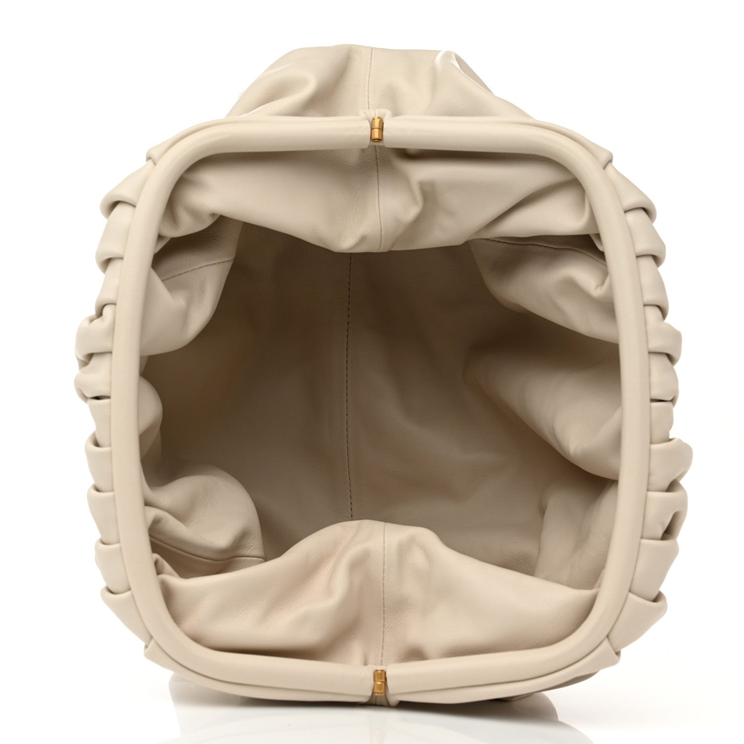Bottega Veneta Smooth Butter Calf The Pouch Oversized Clutch Plaster 4 of 6