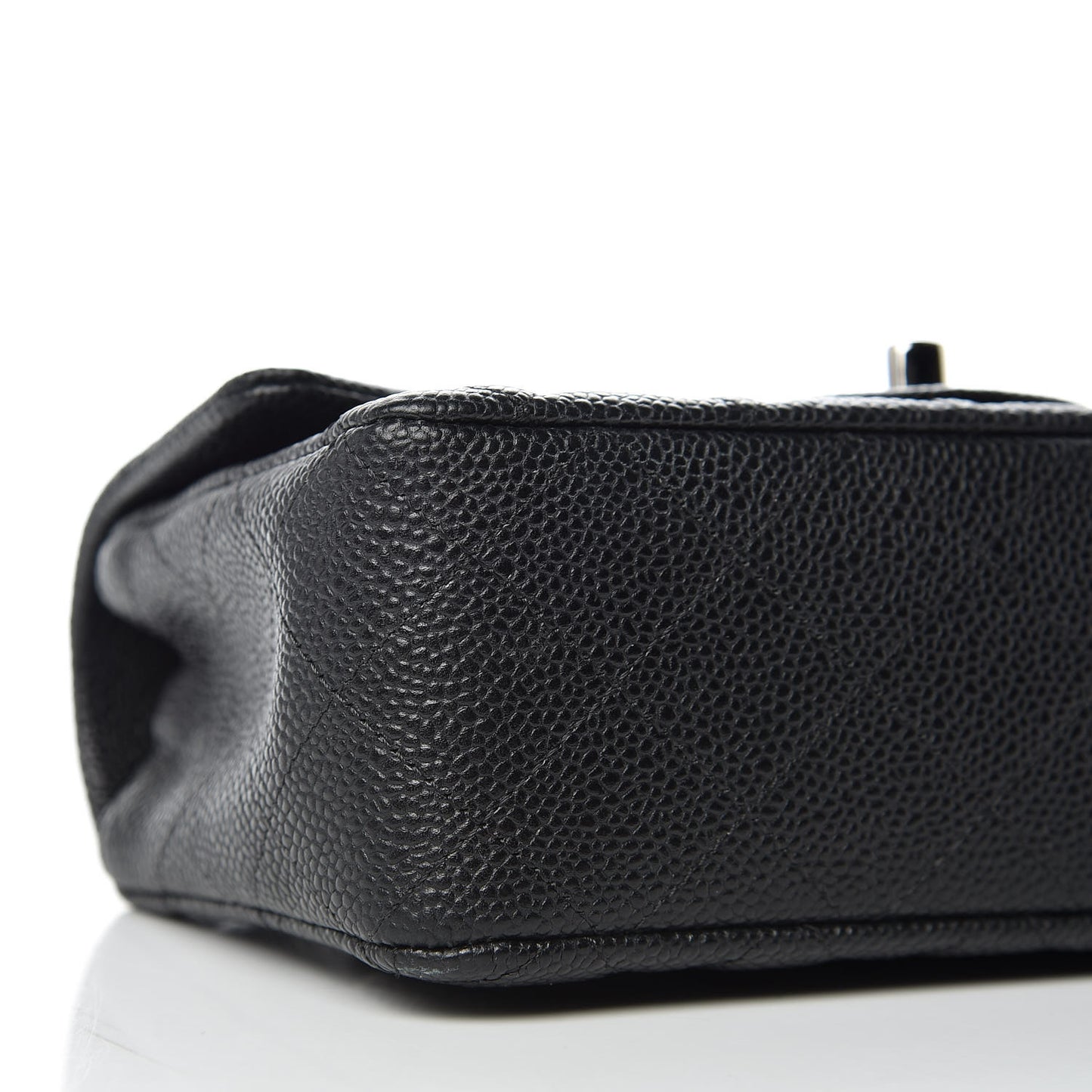 Caviar Quilted Mini Rectangular Flap Black