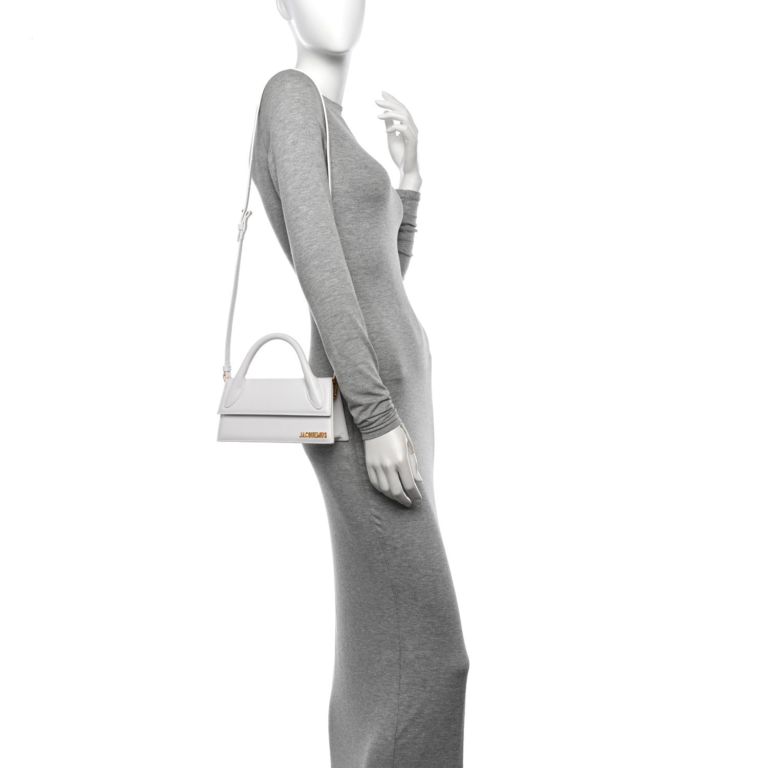 Jacquemus Smooth Calfskin Le Chiquito Long White 2 of 11