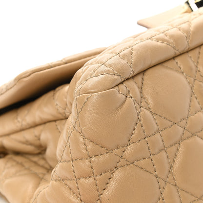 Christian Dior Lambskin Cannage New Lock Flap Beige 9 of 18