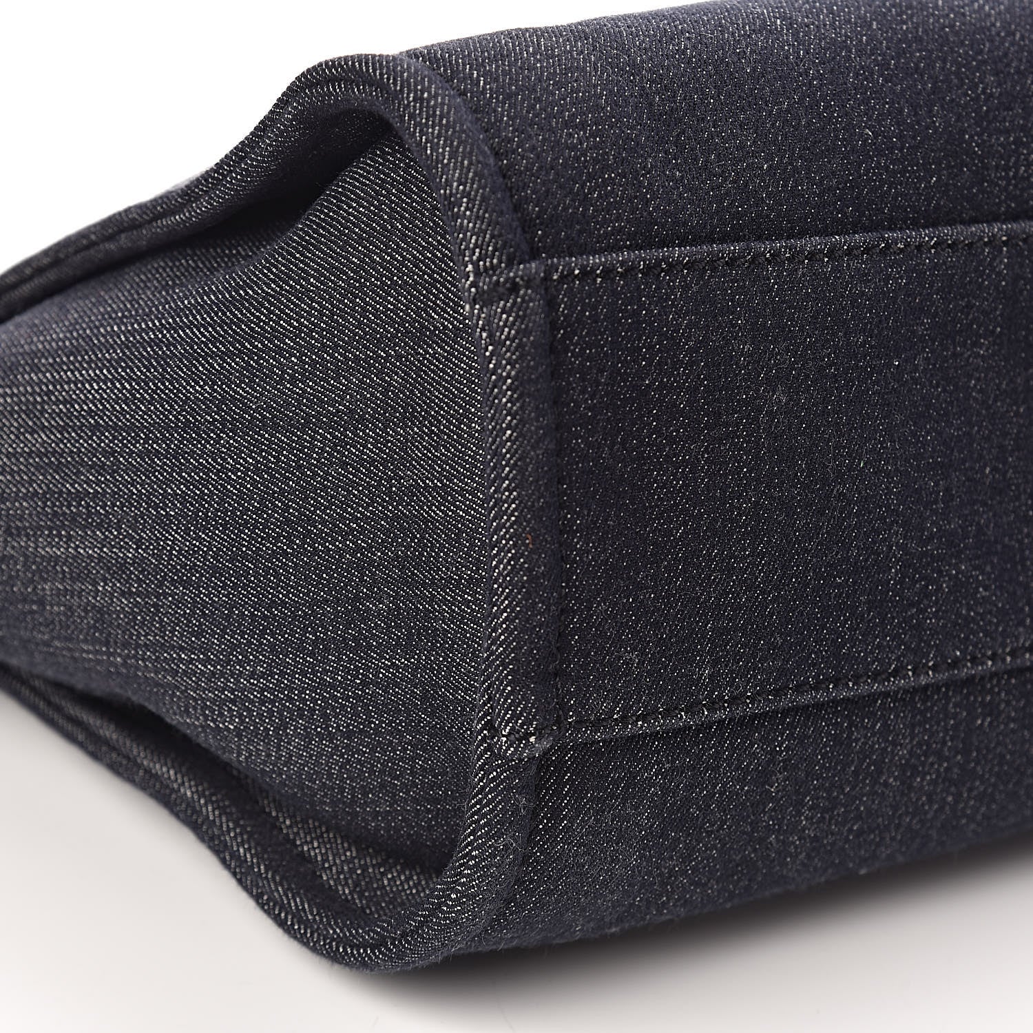 Chanel Denim Small Deauville Tote Dark Blue 8 of 11