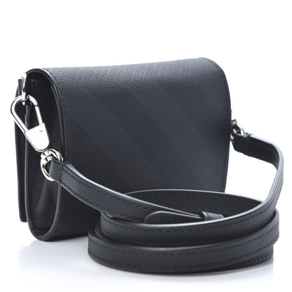 Burberry London Check Small Wallet With Strap Dark Charcoal 3 of 11