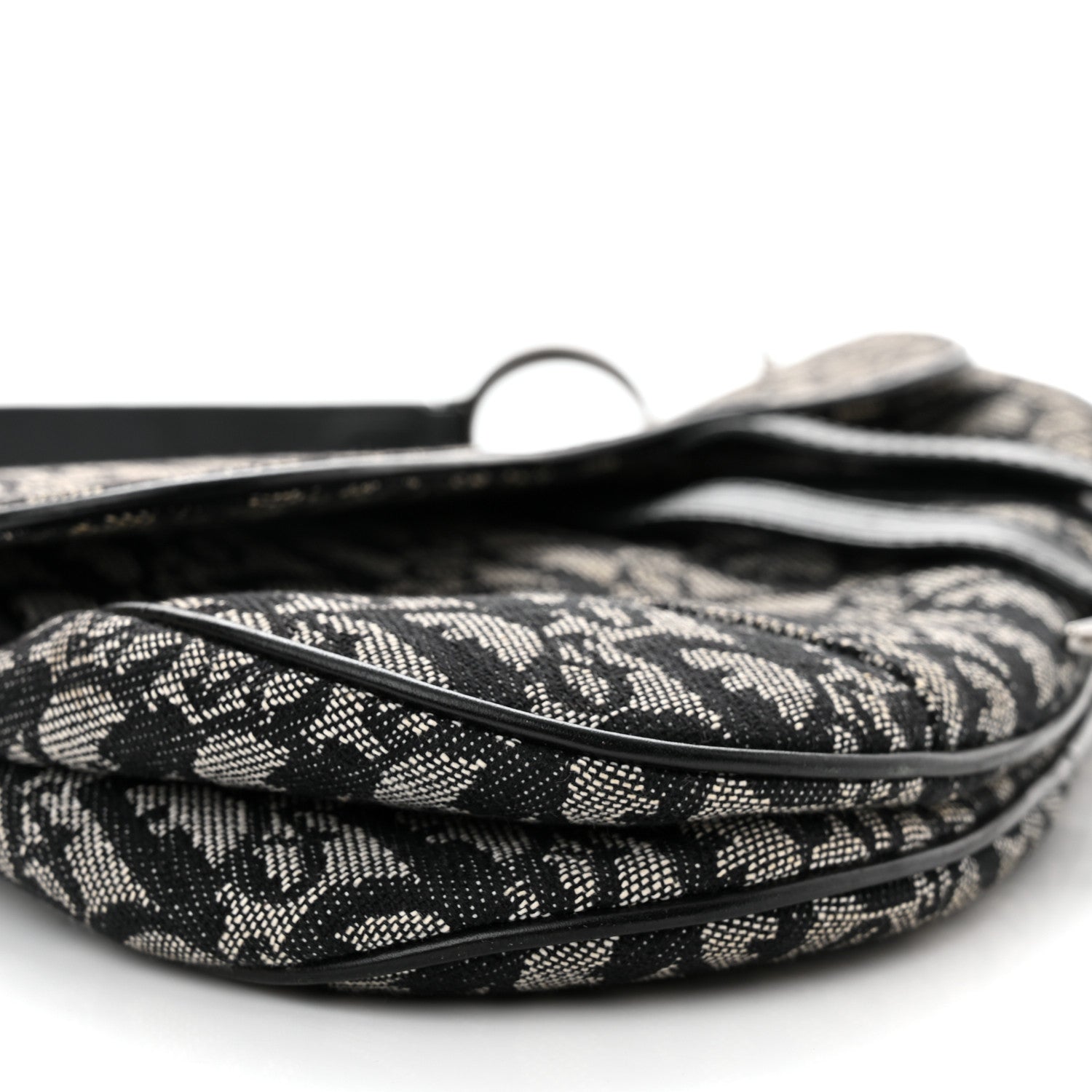 Christian Dior Monogram Saddle Bag Black 9 of 17