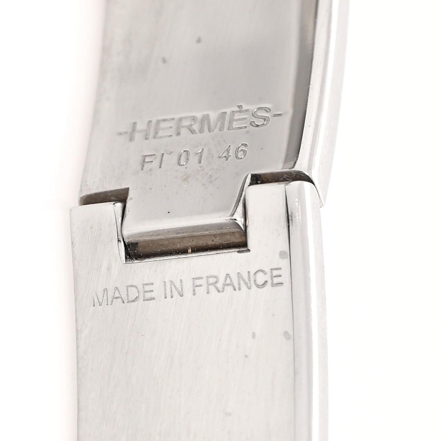 Enamel Narrow Clic Clac H Bracelet PM Marron Glace