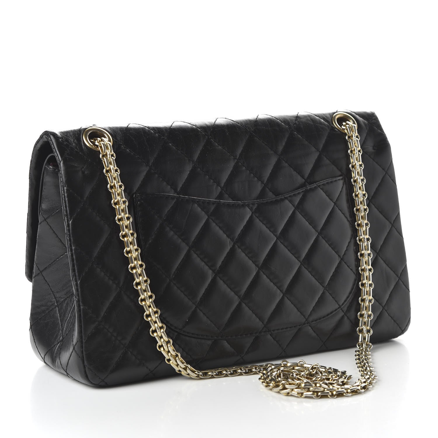 Chanel Aged Calfskin Quilted 2.55 Reissue 226 Flap Black 3 of 10