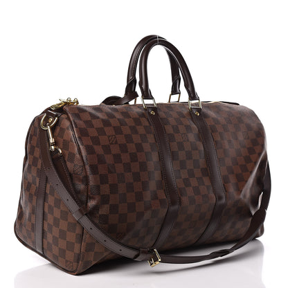 Louis Vuitton Damier Ebene Keepall Bandouliere 45 3 of 10