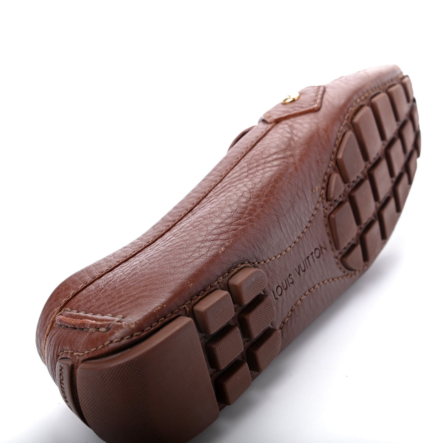 Louis Vuitton Calfskin Monte Carlo Moccasin Loafers 37 Brown 13 of 17