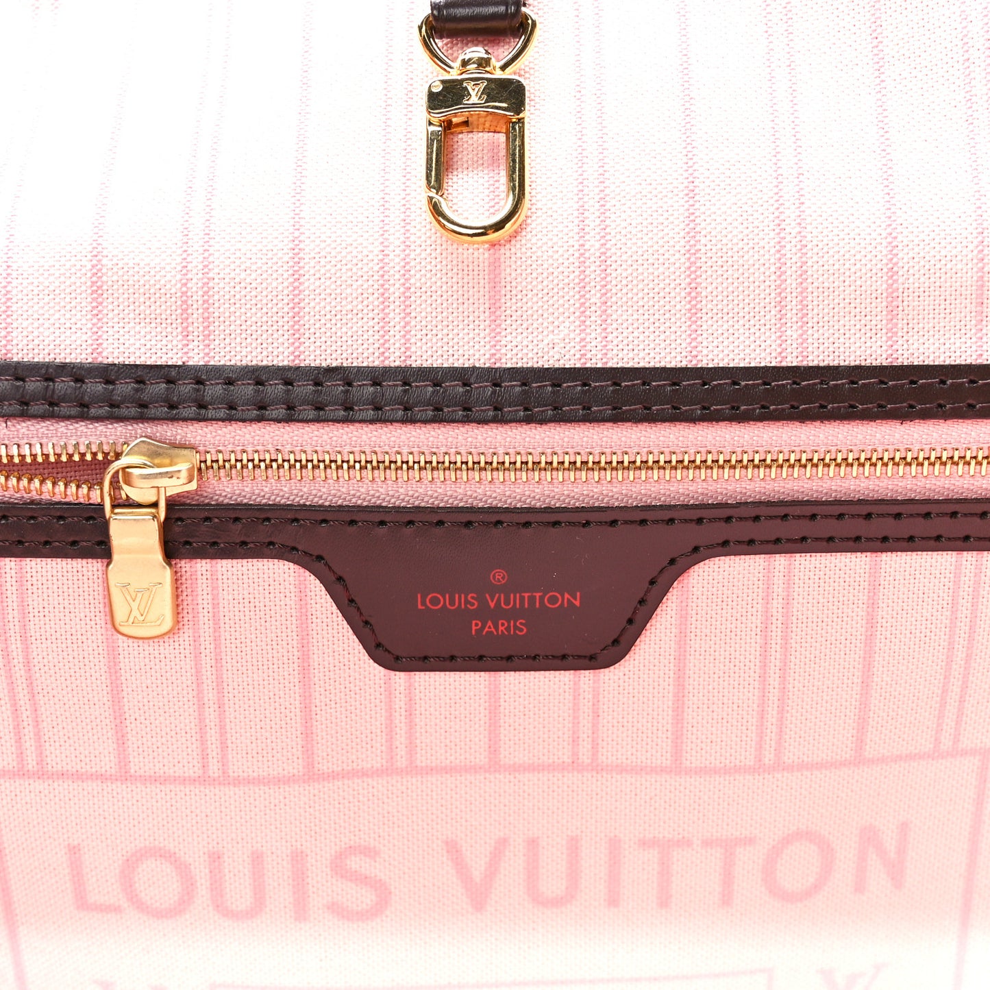 Damier Ebene Neo Neverfull MM Rose Ballerine