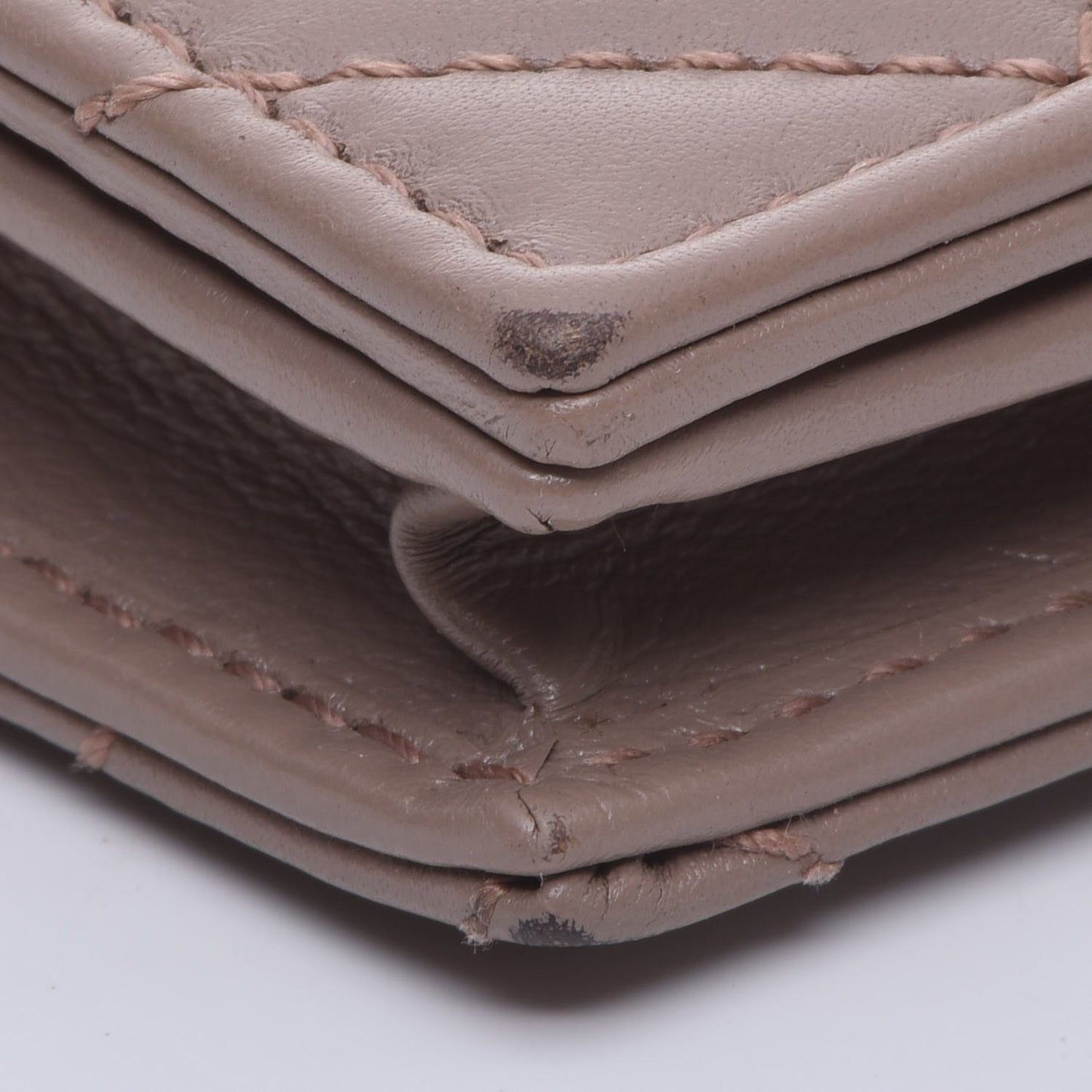Calfskin Matelasse GG Marmont Card Case Porcelain Rose