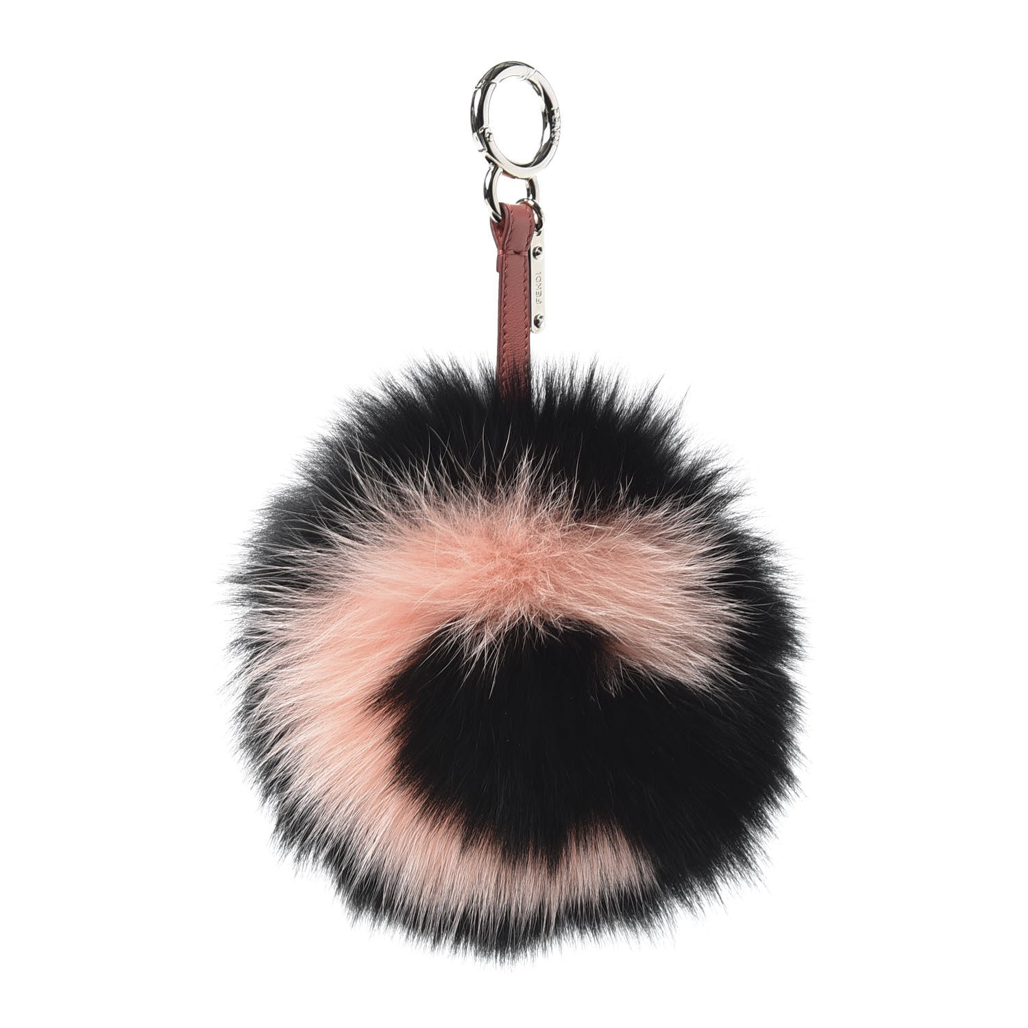 Fendi Fox Fur C ABCharm Bag Charm Pink Black 1 of 6