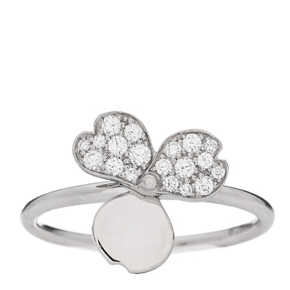 Tiffany Platinum Diamond Paper Flowers Ring 54 7 1 of 5
