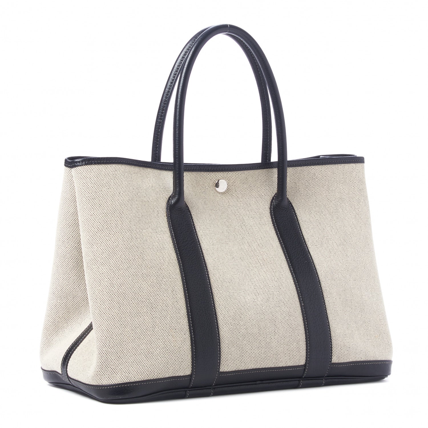 Hermes Toile Buffle Skipper Garden Party 36 MM Tote Black 3 of 9