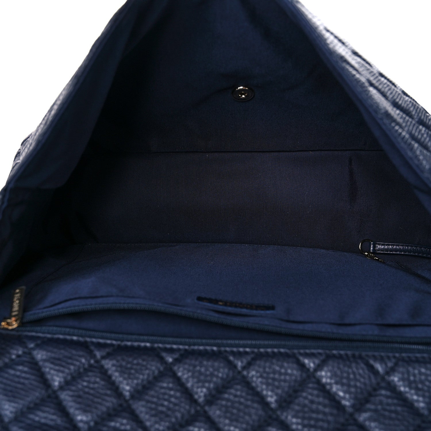 Chanel Calfskin Quilted Small XXL Travel Flap Bag Navy 5 of 9