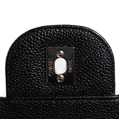 Chanel Caviar Quilted Jumbo Single Flap Black 6 of 8