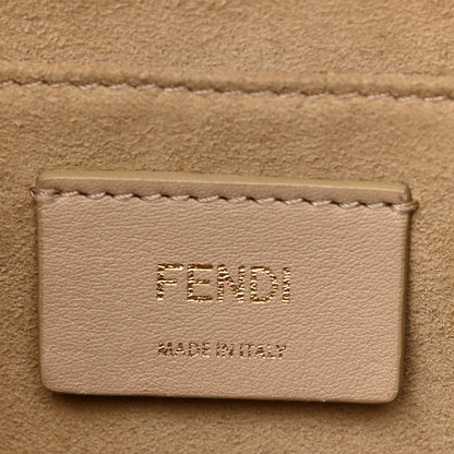 Fendi X FILA Vitello Liberty Mania Bi-Color FF 1974 Embossed Kan I Shoulder Bag White Nebula Multicolor 6 of 12