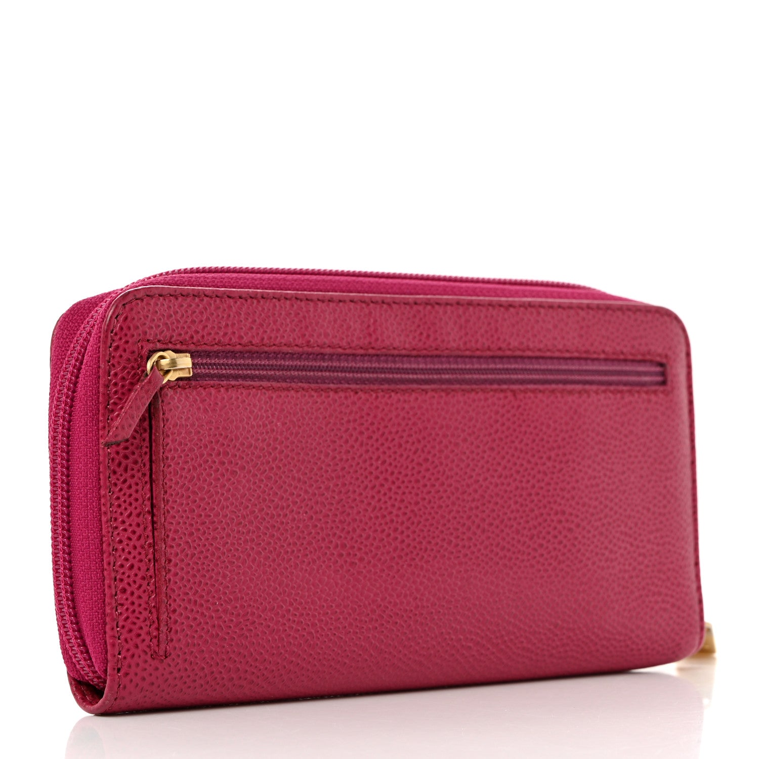 Chanel Caviar Small Timeless Zip Around Wallet Pink 3 of 9