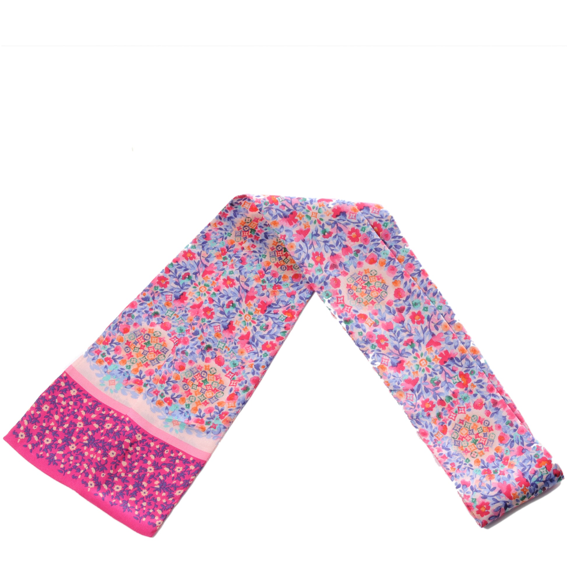 Louis Vuitton Silk Catania Bandeau Fuchsia 1 of 5