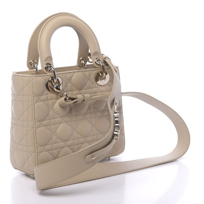 Christian Dior Lambskin Cannage Small My ABCDior Lady Dior Beige 3 of 11