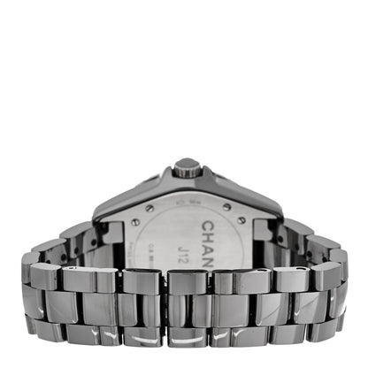 Chanel Titanium Ceramic Diamond Bezel 38mm J12 Automatic Watch 3 of 4