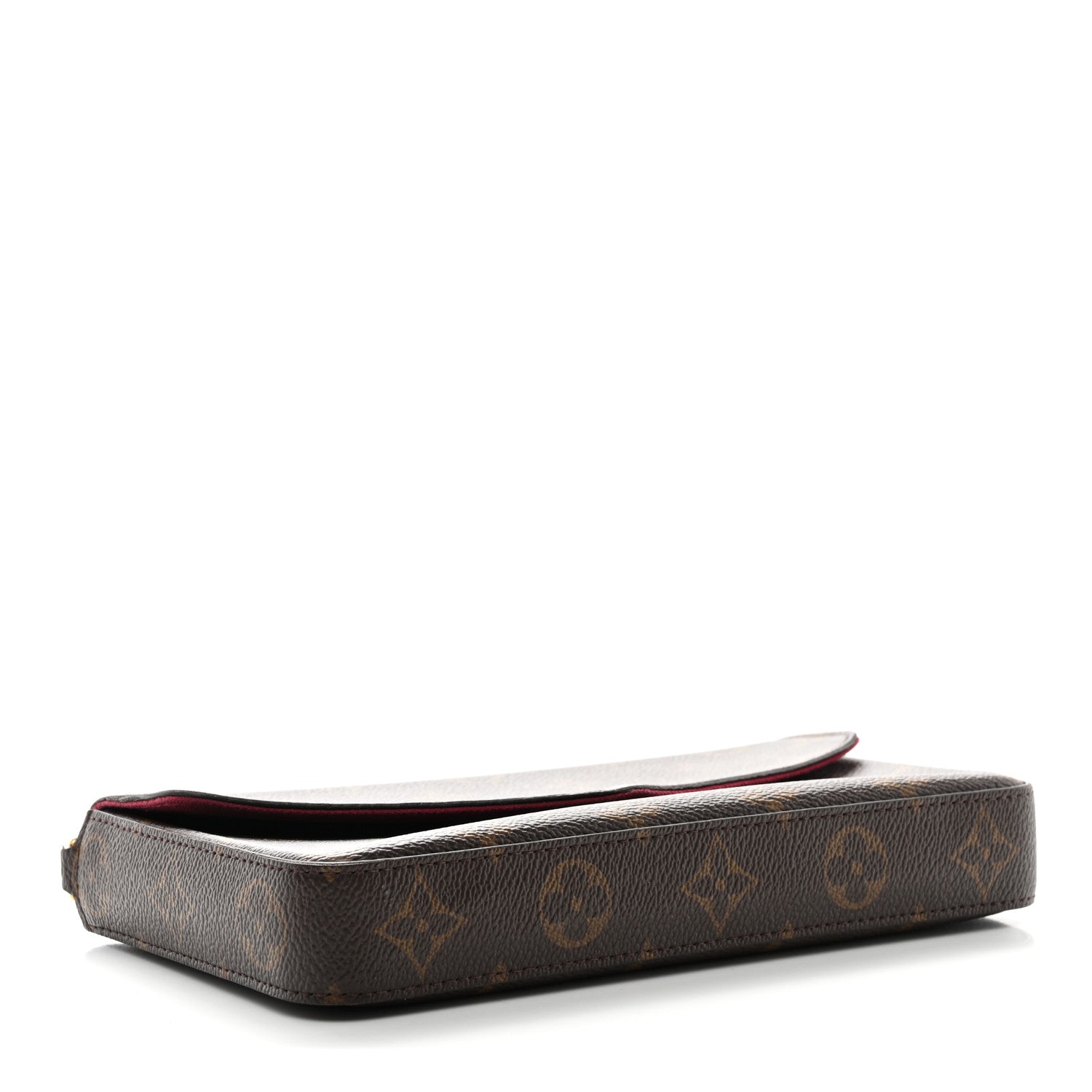 Louis Vuitton Monogram Pochette Felicie Chain Wallet Fuchsia 5 of 10