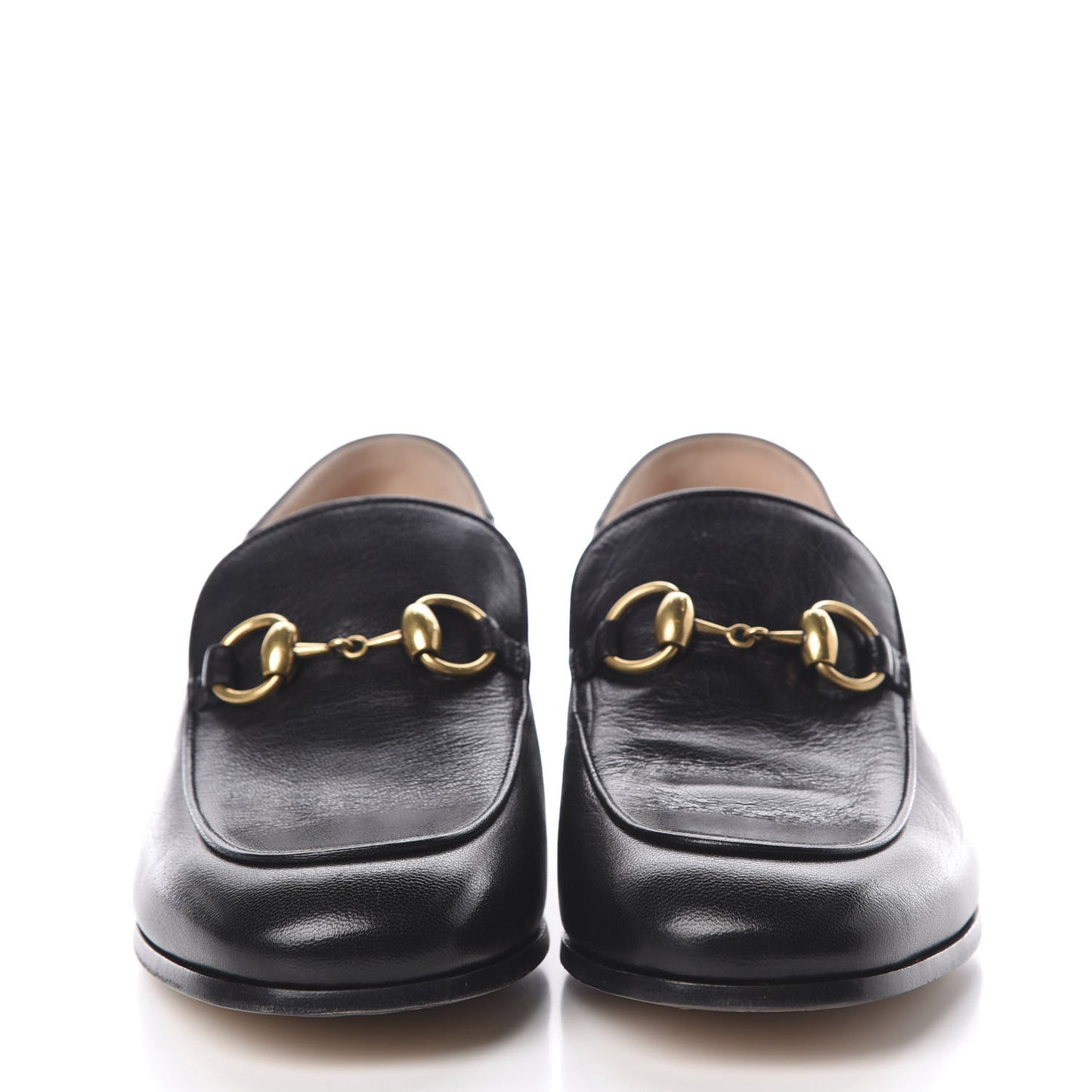 Goatskin Crystal Womens Horsebit Loafers 38 Black