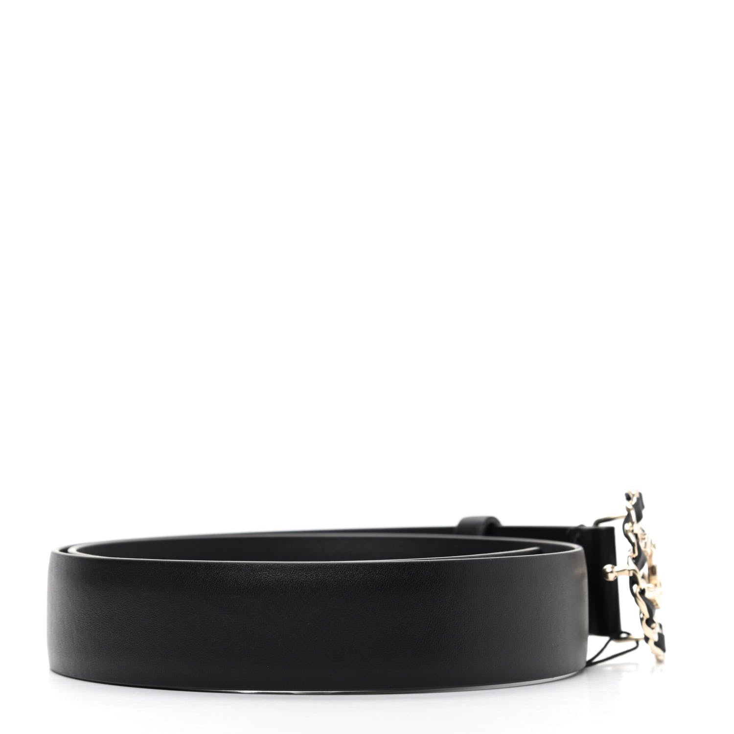 Chanel Calfskin CC Chain Belt 75 30 Black 2 of 5