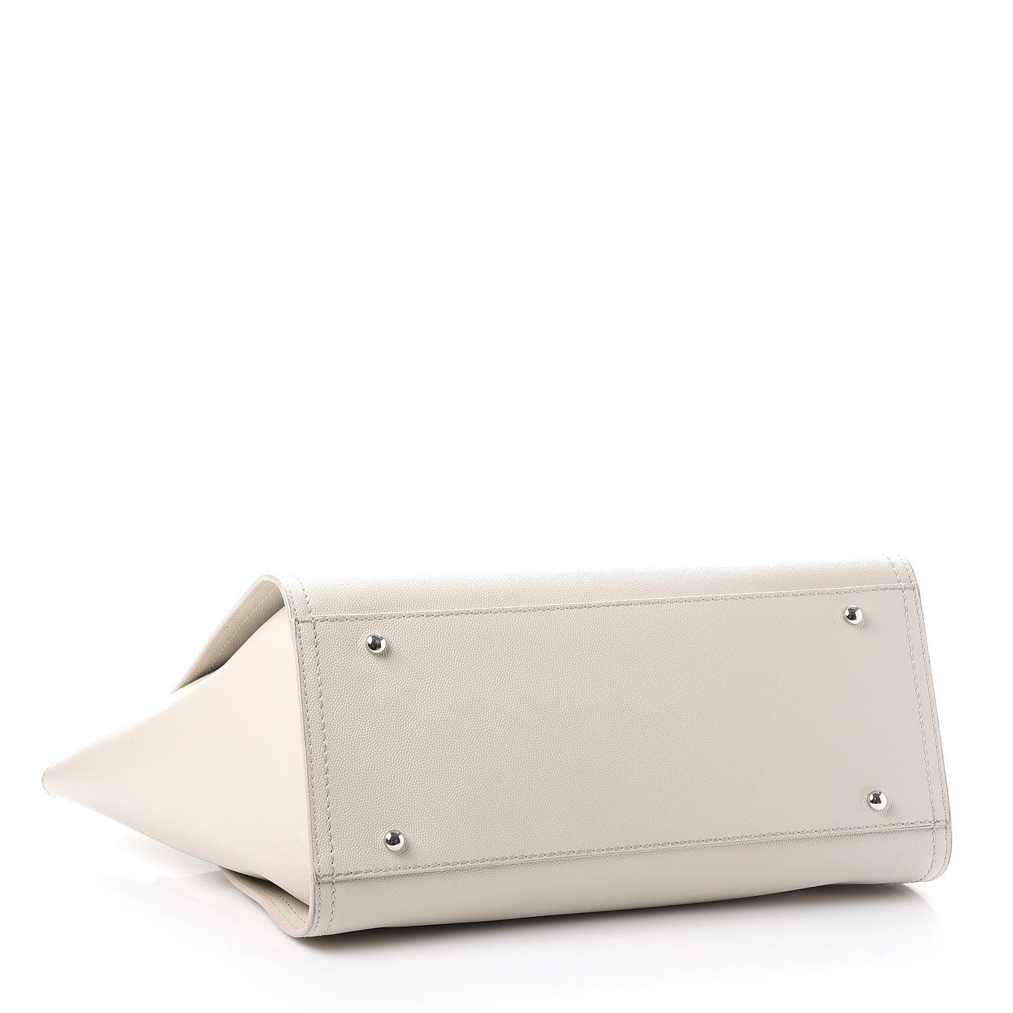 Caviar Small Studded Deauville Tote Ivory