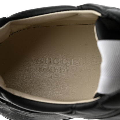 Gucci Calfskin Iridescent Logo Womens Rhyton Sneakers 39.5 Black 7 of 9