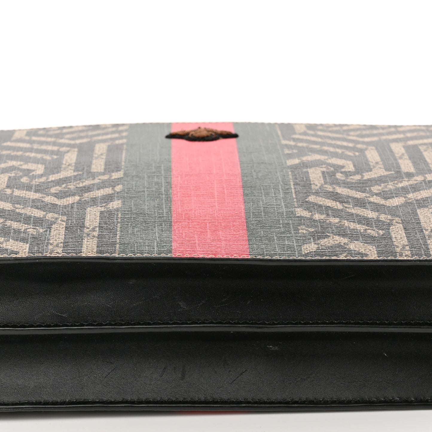 GG Supreme Monogram Caleido Web Messenger Beige Ebony