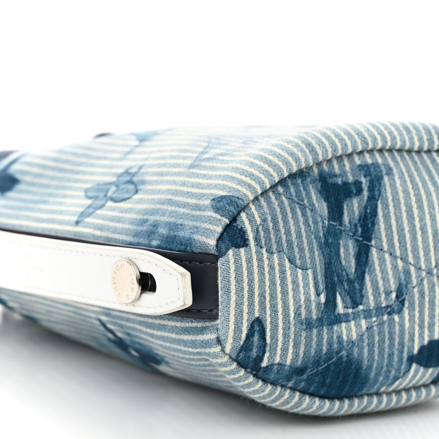 Louis Vuitton Hickory Stripes Denim Monogram Watercolor Sac Marin BB Blue 8 of 9