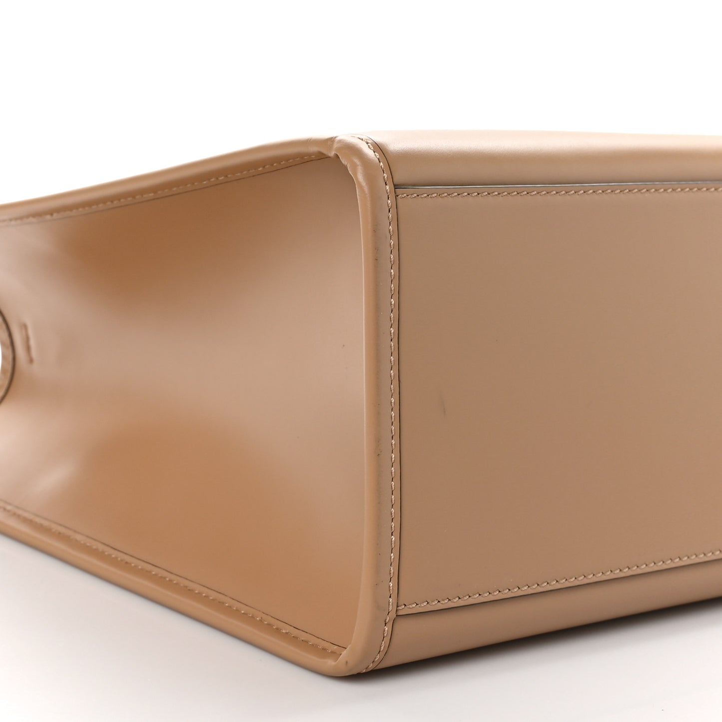 Vitello King Plexiglass Elaphe Python Print Logo Medium Fendi Sunshine Shopper Tote Miele Scuro Makeup