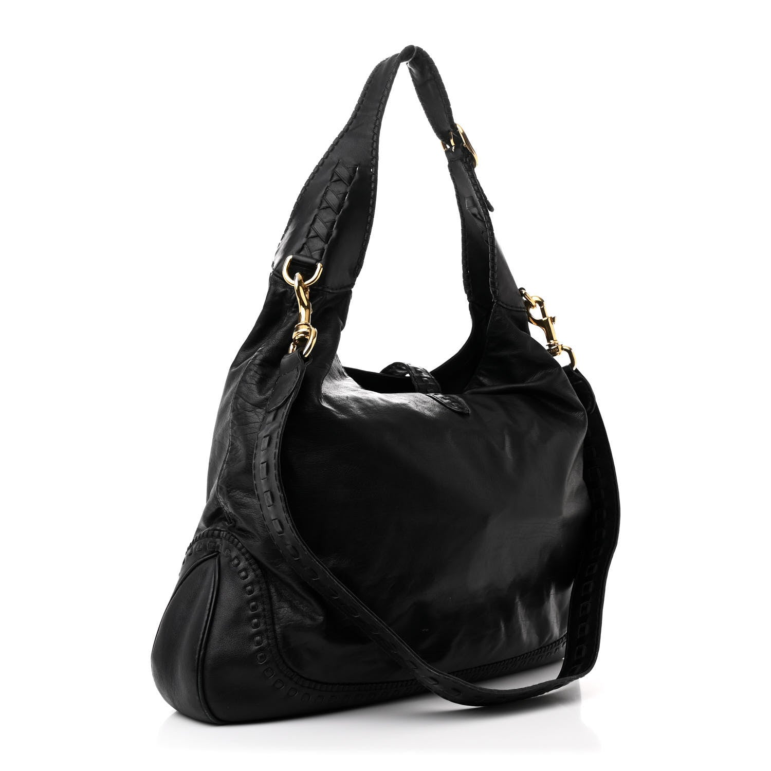 Gucci Calfskin Large New Jackie Hobo Black 3 of 12